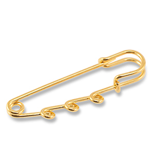 Zubeh&ouml;r Metall Ornamental Pin mit 3 &Ouml;sen Gold