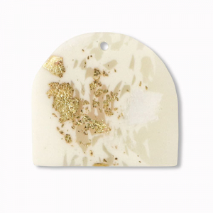 Anh&auml;nger Polymer Off white-beige-gold