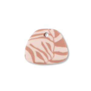 Anh&auml;nger Polymer Trapezium Light peach pink-light brown