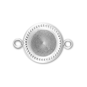 BY31&reg; Zwischenst&uuml;ck aus Stainless Steel - Rostfreiem mit Fassung f&uuml;r SS39 Chaton Silver