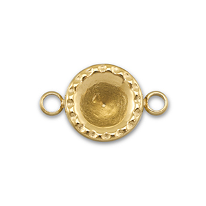 BY31&reg; Zwischenst&uuml;ck aus Stainless Steel - Rostfreiem mit Fassung f&uuml;r SS29 Chaton Gold