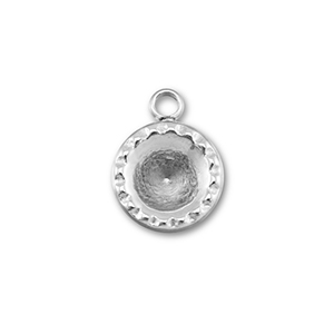 BY31&reg; Anh&auml;nger aus Stainless Steel - Rostfreiem mit Fassung f&uuml;r  SS29 Chaton Silver