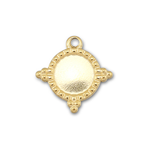 BY31&reg; Anh&auml;nger aus Stainless Steel - Rostfreiem mit Fassung f&uuml;r SS34 Flat Back Gold
