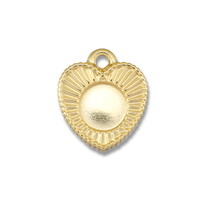 BY31&reg; Anh&auml;nger aus Stainless Steel - Rostfreiem mit Fassung f&uuml;r SS30 Flat Back Gold