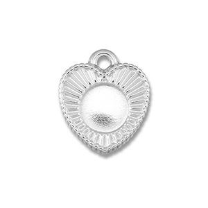 BY31&reg; Anh&auml;nger aus Stainless Steel - Rostfreiem mit Fassung f&uuml;r SS30 Flat Back Silver