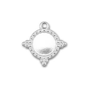 BY31&reg; Anh&auml;nger aus Stainless Steel - Rostfreiem mit Fassung f&uuml;r SS30 Flat Back Silver