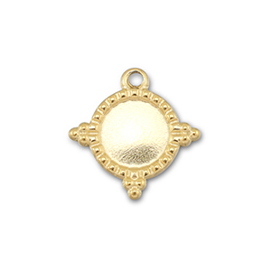 BY31&reg; Anh&auml;nger aus Stainless Steel - Rostfreiem mit Fassung f&uuml;r SS20 Flat Back Gold