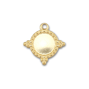BY31&reg; Anh&auml;nger aus Stainless Steel - Rostfreiem mit Fassung f&uuml;r SS16 Flat Back Gold