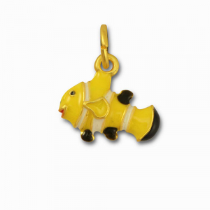 Anh&auml;nger Metall Clownfish Yellow-gold
