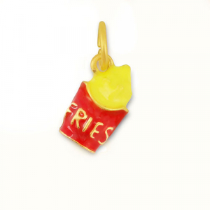 Anh&auml;nger Metall Frites Red-yellow-gold