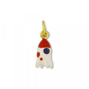 Anh&auml;nger Metall Rocket White-red-gold