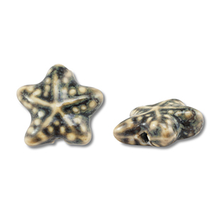 Keramik Perlen Starfish Light brown