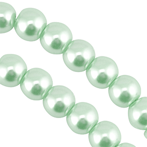 Glaswachs Perlen 8mm Pastel mint green
