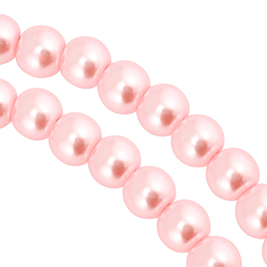 Glaswachs Perlen 6mm Pink