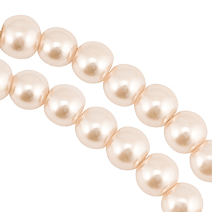 Glaswachs Perlen 6mm Light beige