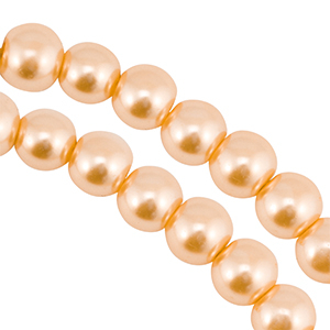 Glaswachs Perlen 4mm Peach orange