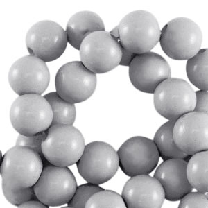 8 mm Perlen aus Acryl shiny Grey