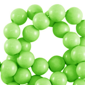 8 mm Perlen aus Acryl shiny Light green