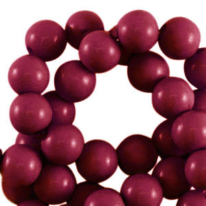 6 mm Perlen aus Acryl shiny Cherry red