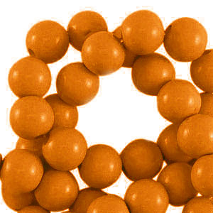 4 mm Perlen aus Acryl shiny Copper brown