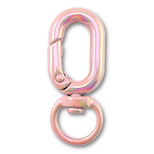 Farbiges Zubeh&ouml;r F&uuml;r Schl&uuml;ssel Anh&auml;nger Oval Pink-AB coating
