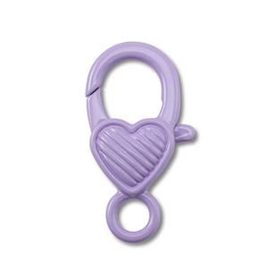 Farbiges Zubeh&ouml;r F&uuml;r Karabinerverschluss Heart Purple