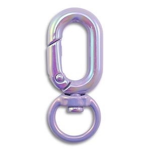 Farbiges Zubeh&ouml;r F&uuml;r Schl&uuml;ssel Anh&auml;nger Oval Purple-AB coating
