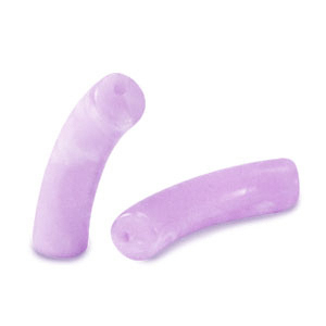 Perlen aus Acryl Tube Lilac marble