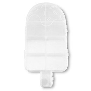 Schmuck Display Aufbewahrungsboxen 9 F&auml;cher Ice Lolly Transparent