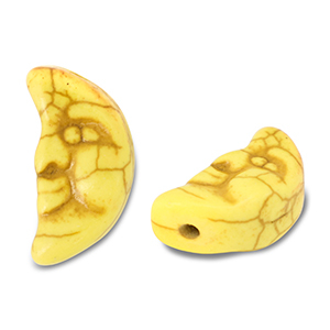 Keramik Perlen Moon Yellow
