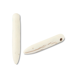 Keramik Perlen Stick Off white