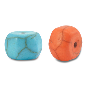 Keramik Perlen Hexagon Multicolour