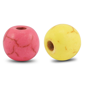 Keramik Perlen Round Multicolour