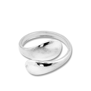 Stainless Steel - Rostfrei Stahl Ringe Drop Silver