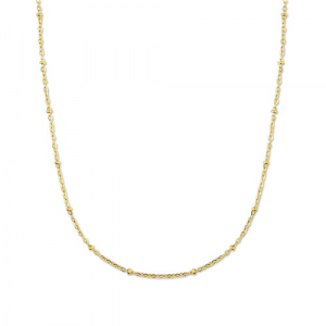 Stainless Steel - Rostfrei Stahl Kette Ball Mix&Match Gold