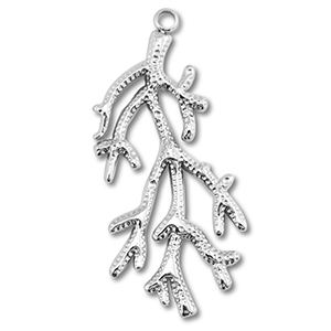 Anh&auml;nger aus Stainless Steel - Rostfreiem Stahl Coral Silver