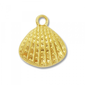 Anh&auml;nger aus Stainless Steel - Rostfreiem Stahl Shell Gold