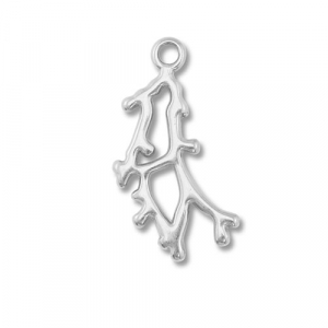Anh&auml;nger aus Stainless Steel - Rostfreiem Stahl Coral Silver