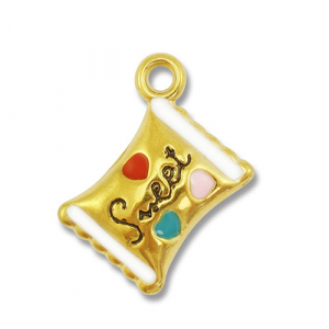 Anh&auml;nger aus Stainless Steel - Rostfreiem Stahl Candy Gold