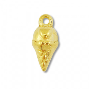 Anh&auml;nger aus Stainless Steel - Rostfreiem Stahl Ice lolly Gold