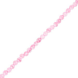 Perle Muschel Round Pink