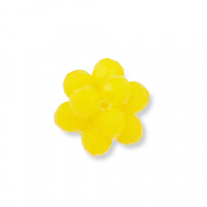 Facetten Perlen Anh&auml;nger Flower Yellow