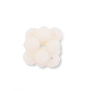 Facetten Perlen Anh&auml;nger Flower Nude peach
