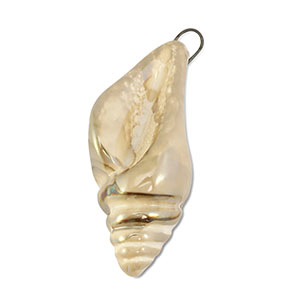 Anh&auml;nger aus Griechische Keramik DQ Whelk Beige-brown