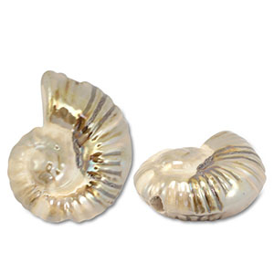 Perlen Griechische Keramik DQ Shell Beige-brown
