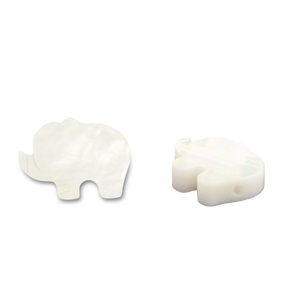 Perle Muschel Elephant White (Naturliche Farbe Muschel)