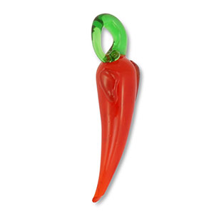 Glas-Anh&auml;nger Chili Pepper Red-green