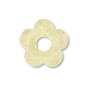 Glas Perlen Flower Yellow