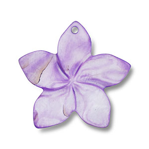 Anh&auml;nger Muschel Flower Purple
