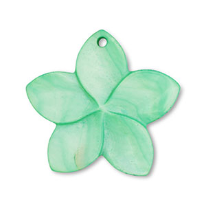 Anh&auml;nger Muschel Flower Green